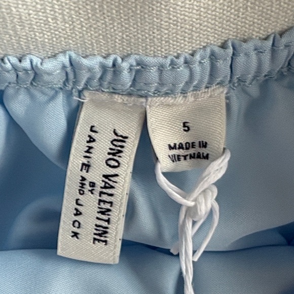 NWT Janie and Jack Blue Polka Dot Tulle Skirt size 5 - Picture 2 of 6